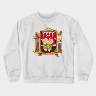 Santa Claus gets dressed Crewneck Sweatshirt